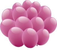 pink balloons